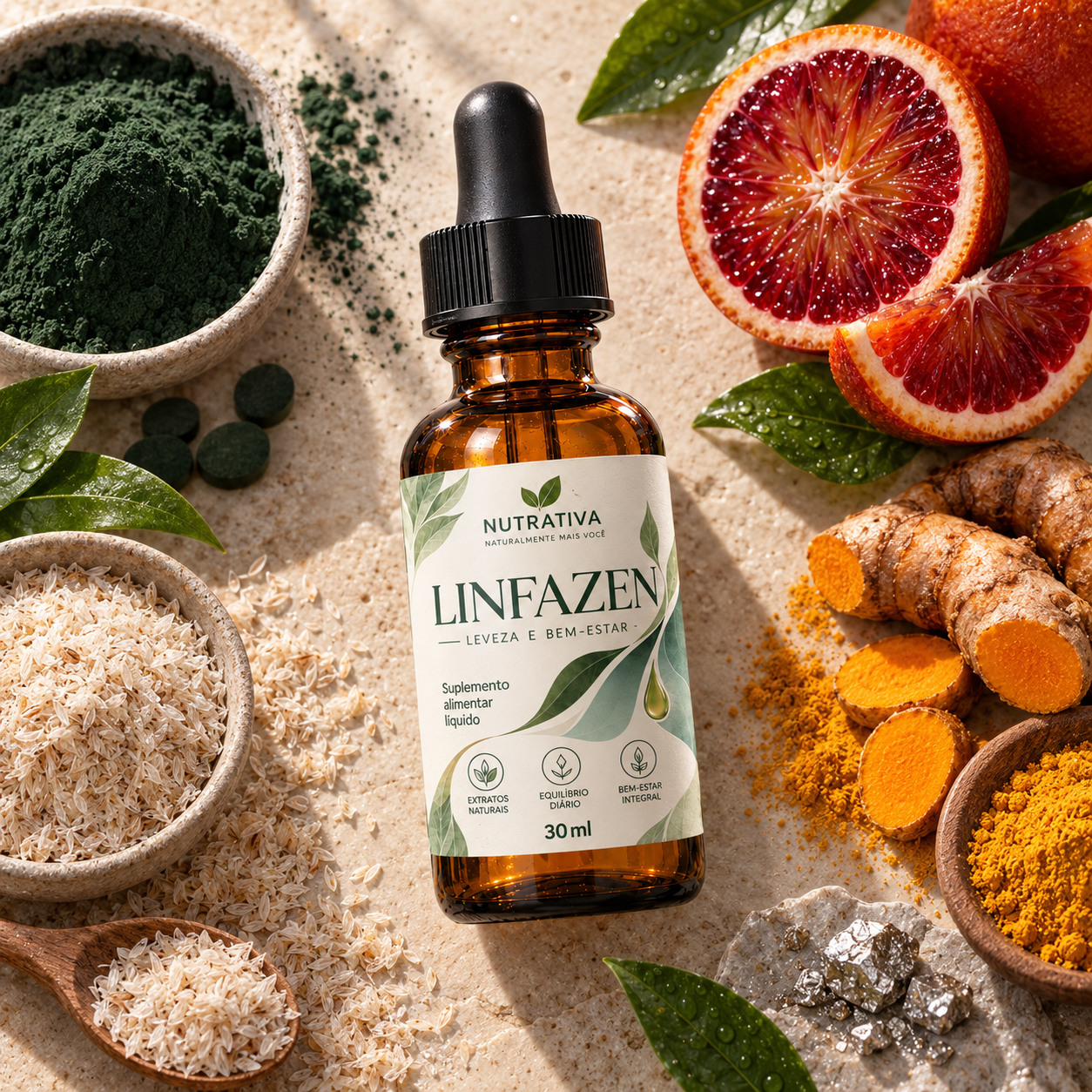 Linfazen — produto com ingredientes